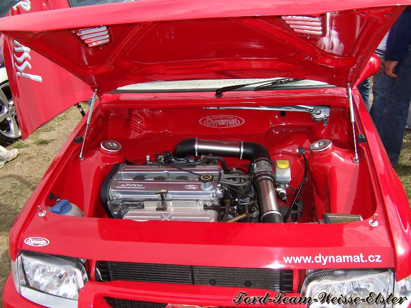 Ford Treffen in Lucka 2004 Ford Escort MK3 Komplett Clean Motorraum