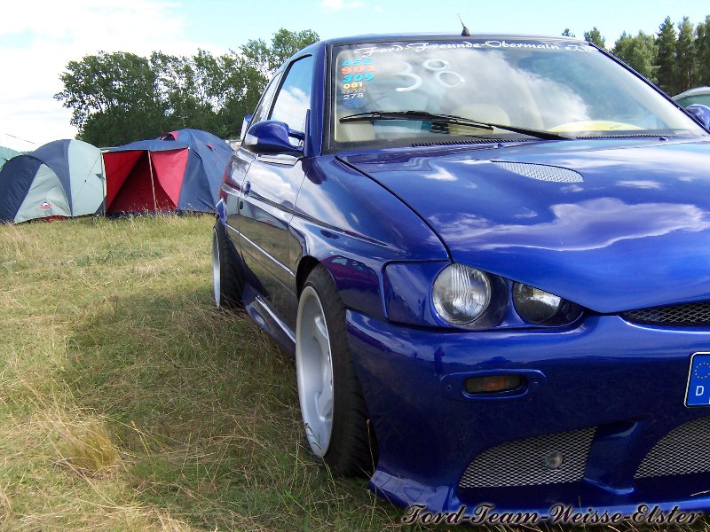 Ford Treffen in Lucka 2004 Ford Escort MK7 boeser Blick Doppelscheinwerfer