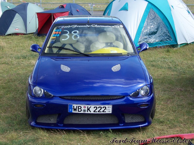 Ford Treffen in Lucka 2004 Ford Escort MK7 boeser Blick Doppelscheinwerfer