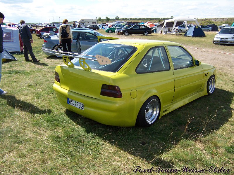 Ford Treffen in Lucka 2004 Ford Focus MK7 gelb Cleanes Heck