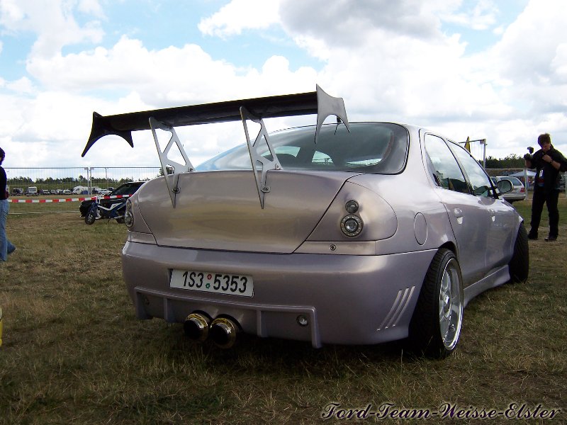 Ford Treffen in Lucka 2004 Ford Mondeo MK2 Tuning extremer Aluminium Heckspoiler